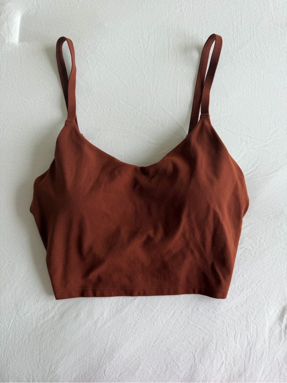 Athleta Burnt Orange Performance Cropped Tank